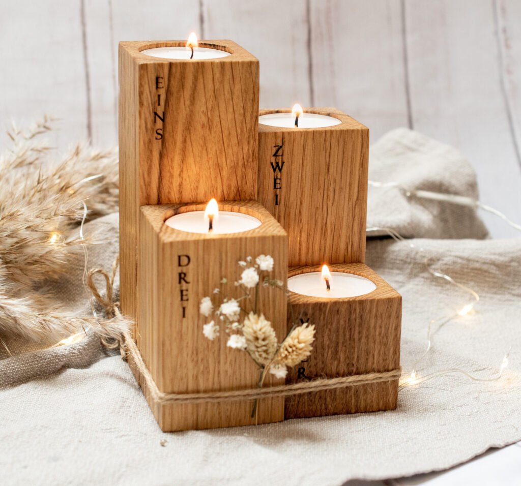 Rustic Candle Holders: Reviewing Eco-Friendly Wooden Designs