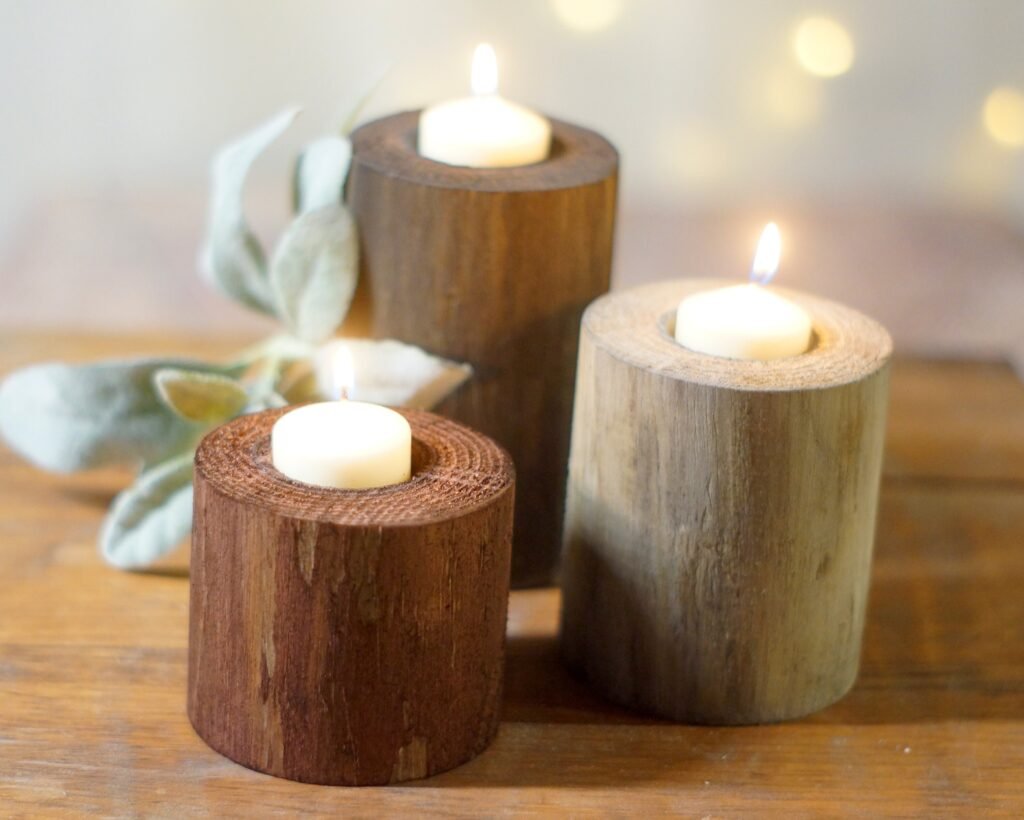 Rustic Candle Holders: Reviewing Eco-Friendly Wooden Designs