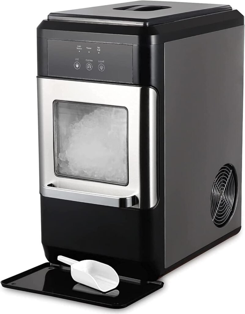 Northair Countertop Nugget Ice Maker 44lbs Per Day with a Ice Scoop