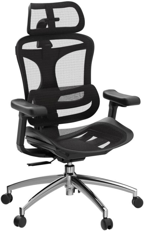 SIHOO Doro C300 Ergonomic Office Chair with Ultra Soft 3D Armrests, Dynamic Lumbar Support for Home Office Chair, Adjustable Backrest Desk Chair, Swivel Big and Tall Computer Chair Black