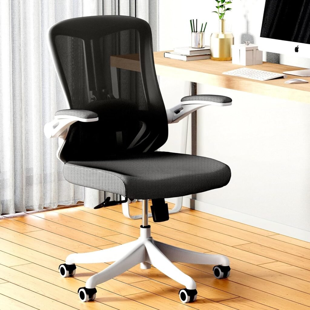 Ergonomic Office Chair - Comfy Desk Chairs with Wheels and Arms, 400LB Heavy Duty Mesh Computer Chairs with Comfortable Lumbar Back Support for Home Office, Study, Bedroom and College Dorm