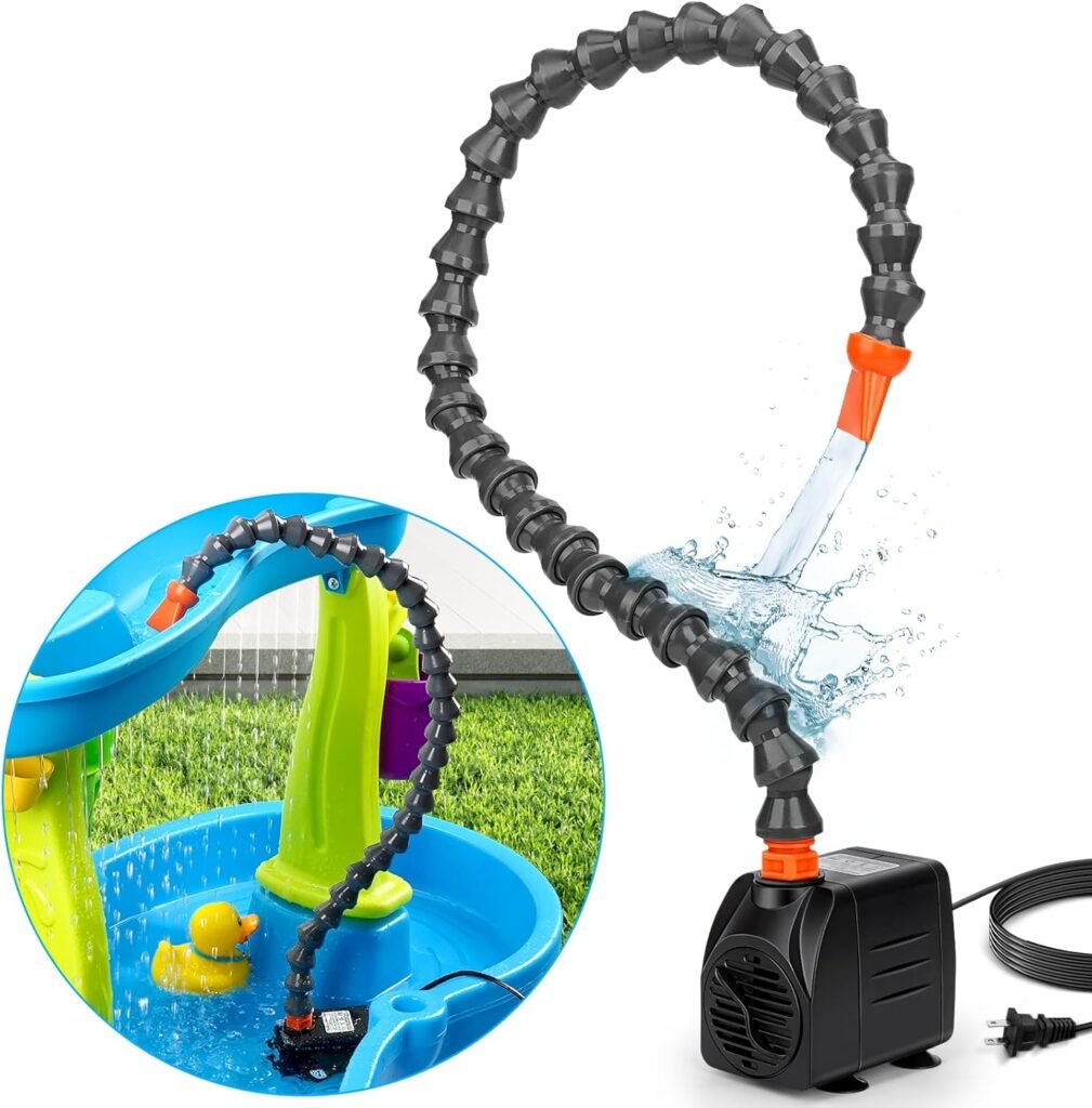 Water Table Pump, Pump and Splash Shady Oasis, Summer Outdoor Splash Table Toys for Kids, Water Table Accessories